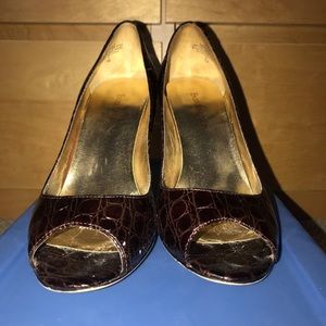 Enzo Angiolini brown heels